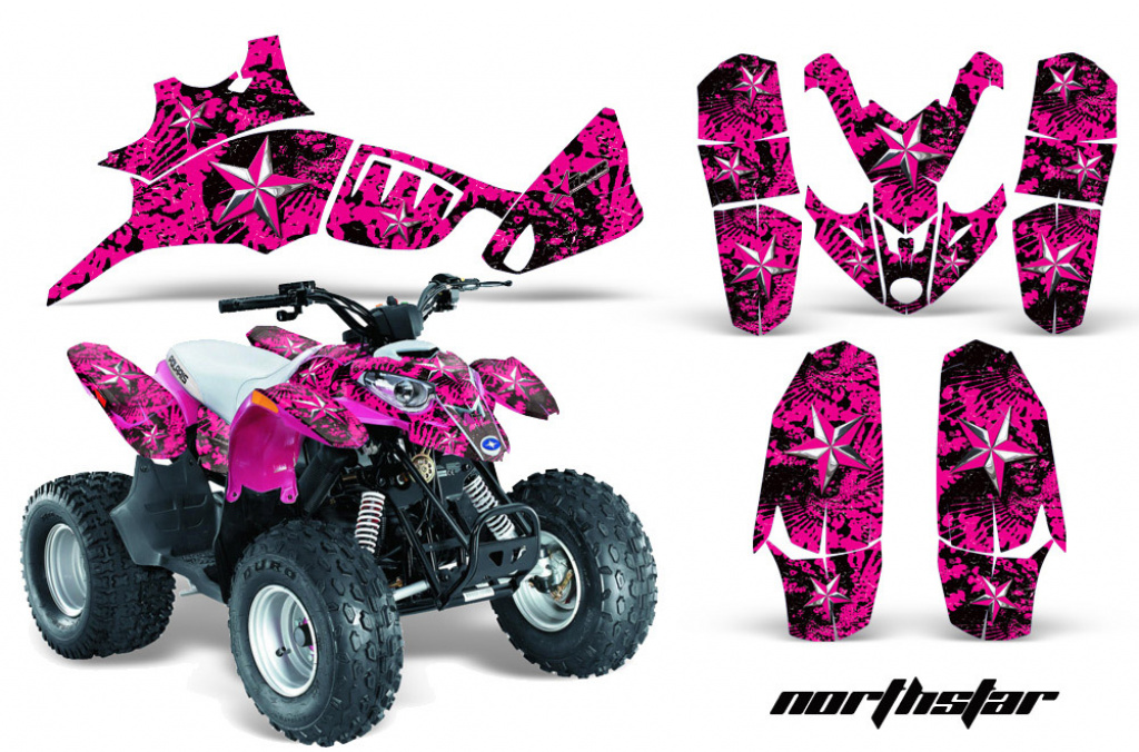Northstar Hintergrund = Pink, Designfarbe = Pink für Polaris Predator 90