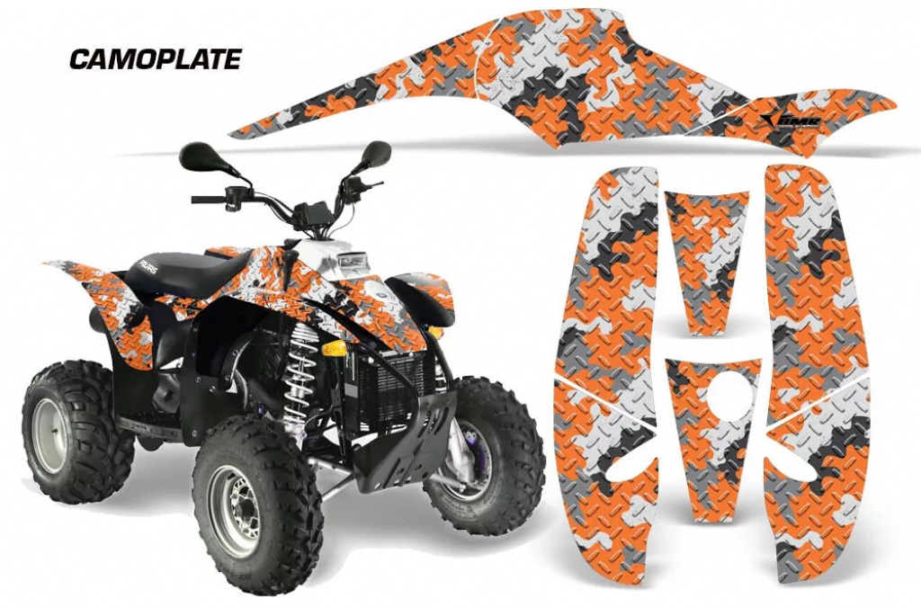 Camoplate Orange für Polaris Scrambler 1985-2009