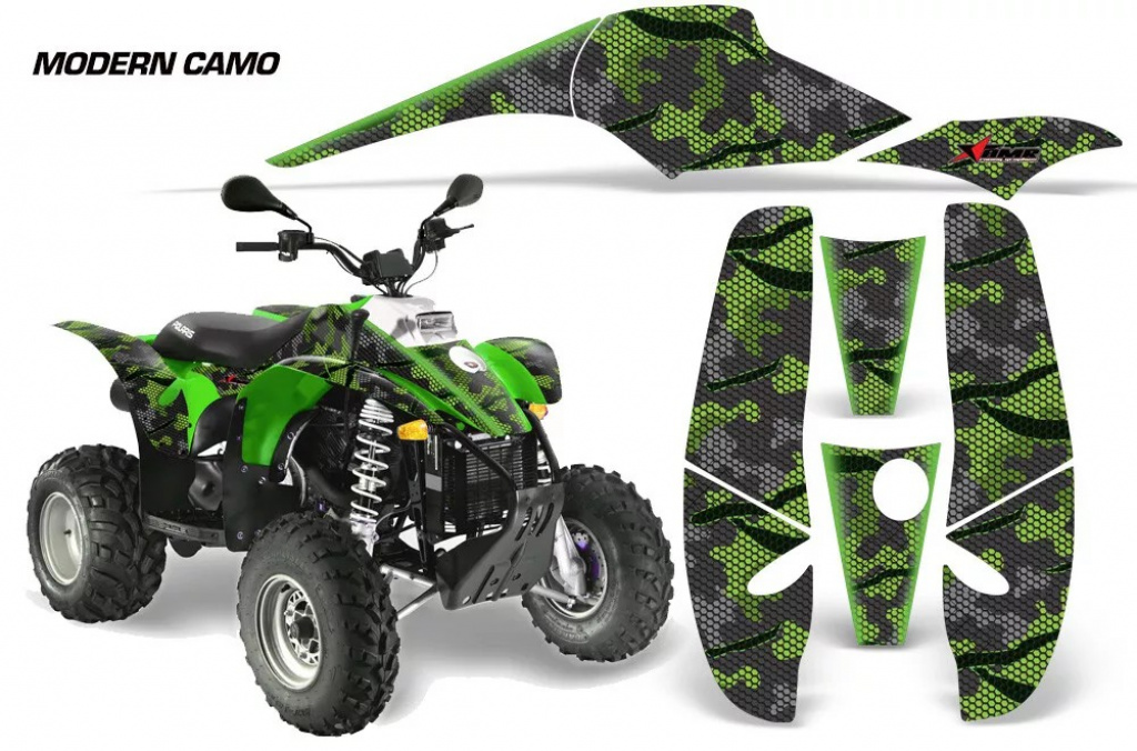 Modern Camo Grün für Polaris Scrambler 1985-2009
