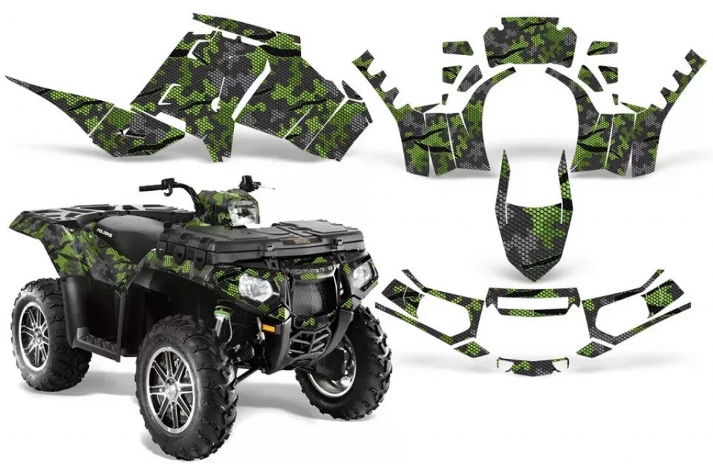 Modern Camo Grün für Polaris Sportsman 550 2009-2015