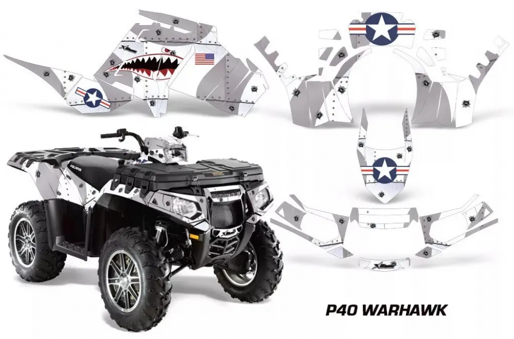 P40-Warhawk Weiß für Polaris Sportsman 550 2009-2015