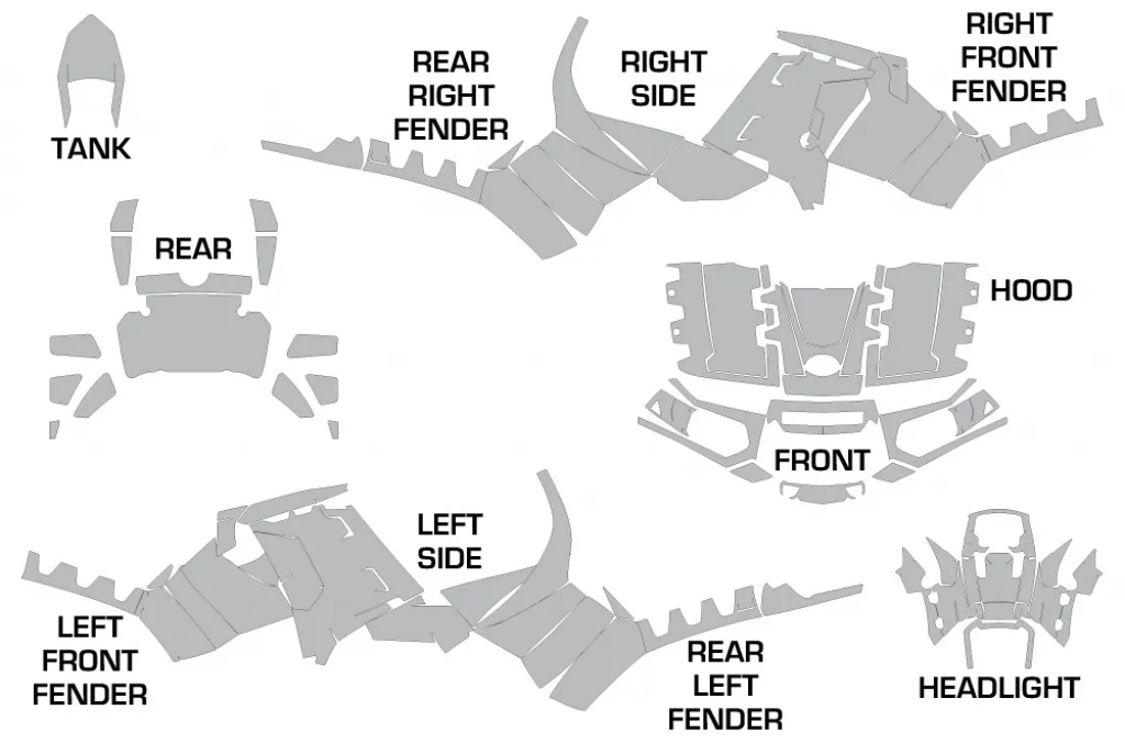Schnittmuster für Polaris Sportsman 550 2009-2015