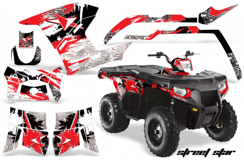 Street Star Red for Polaris Sportsman 800/500/400 11-15