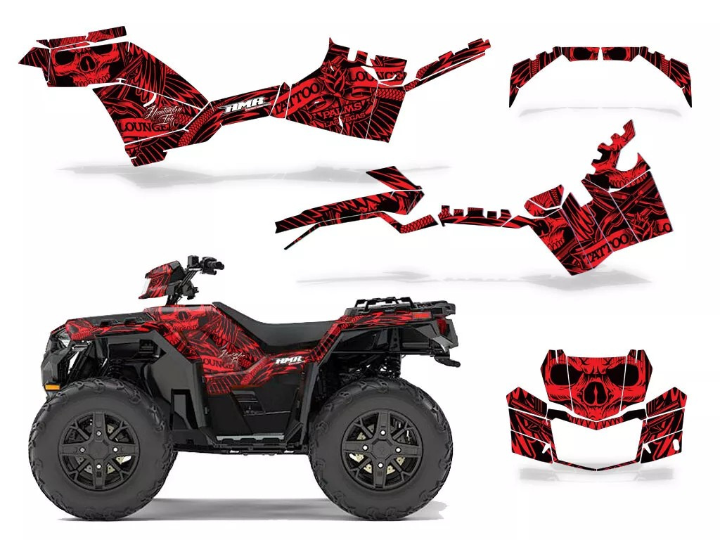 Skulls N Hammers Rot für Polaris Sportsman 850/1000 17-20