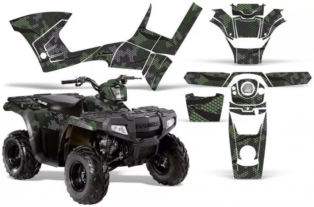 Modern Camo Grün für Polaris Sportsman 90/110