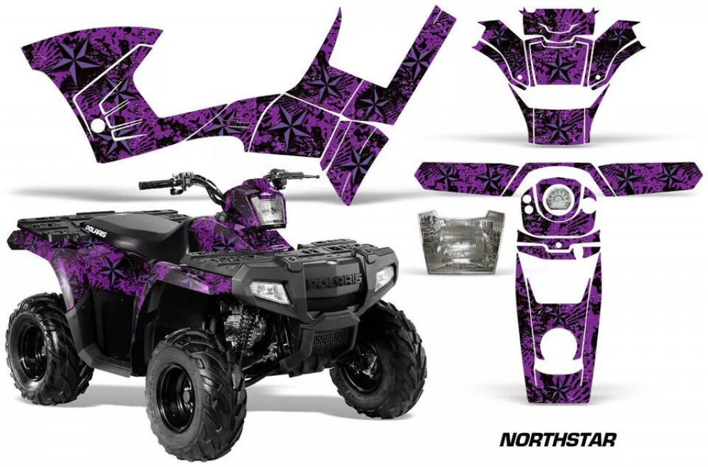 Northstar Background = Purple, Design color = Purple for Polaris Sportsman 90/110