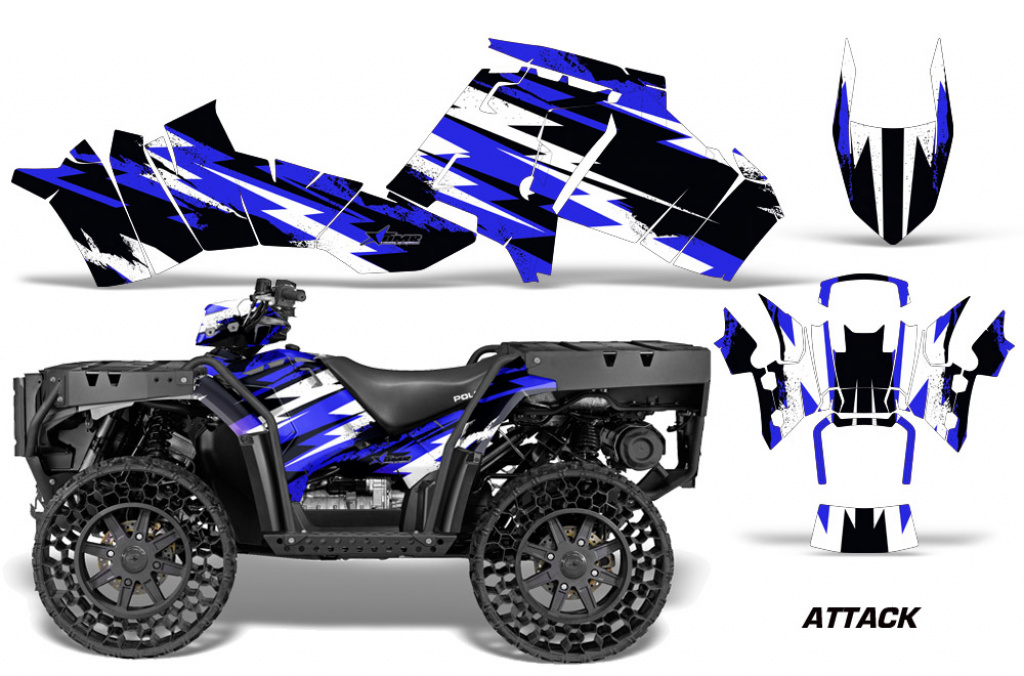 Attack Blau für Polaris Sportsman WV850 12-15