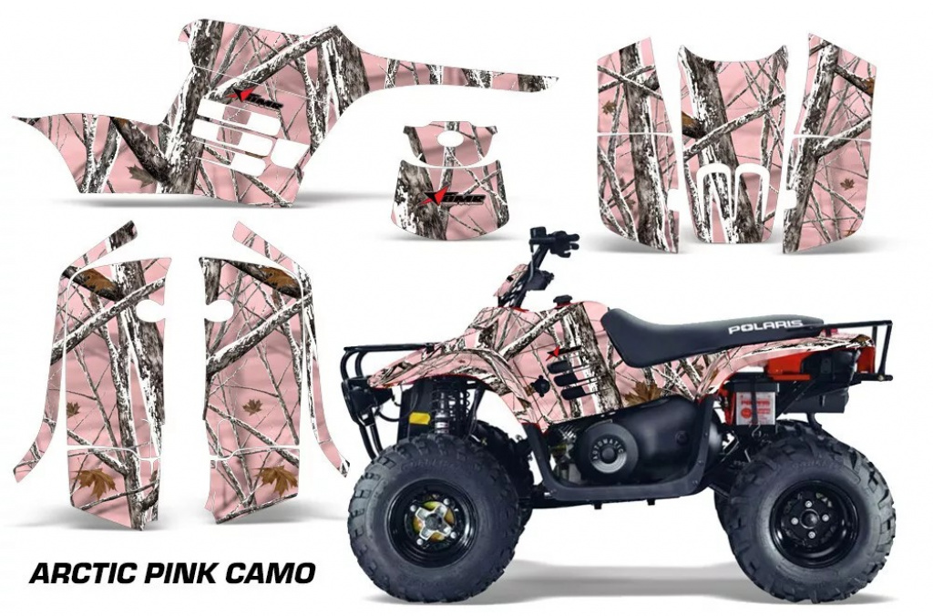 Arctic Pink Camo für Polaris Trailboss 330 04-09
