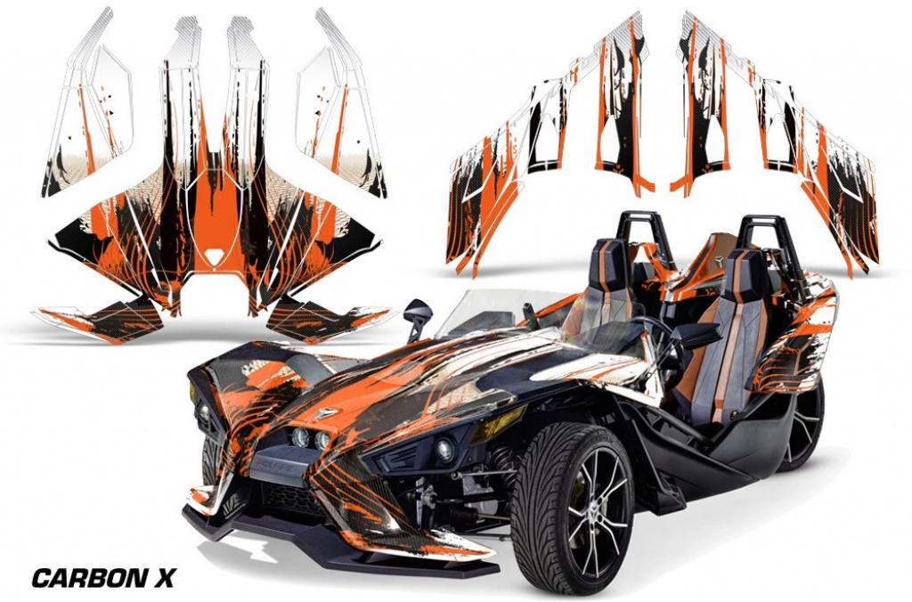 Carbon-X Orange für Polaris Slingshot SL15-23