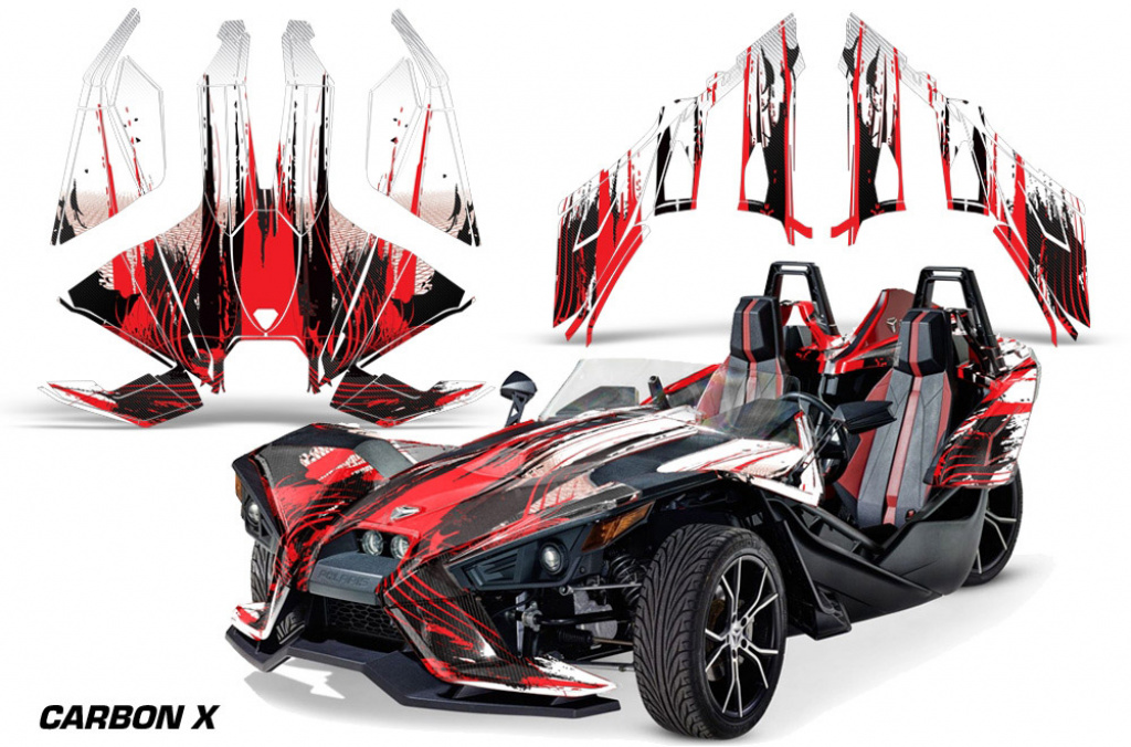 Carbon-X Rot für Polaris Slingshot SL15-23