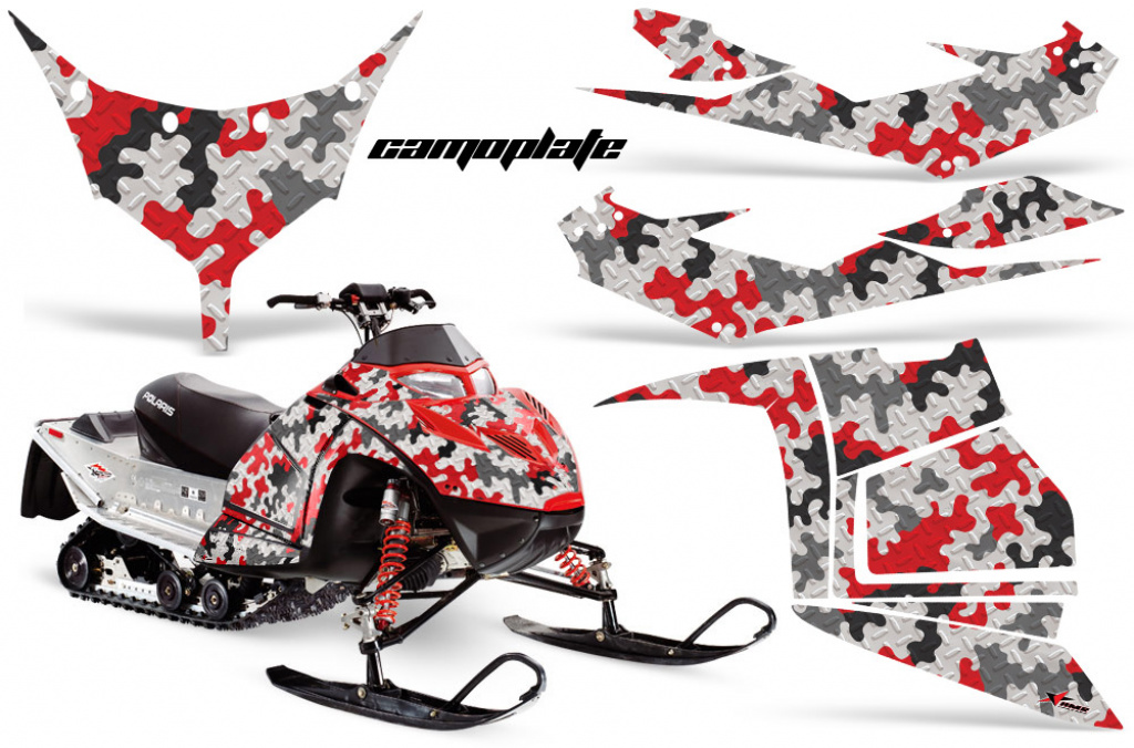 Camoplate Rot für Polaris IQ Race 600 05-18