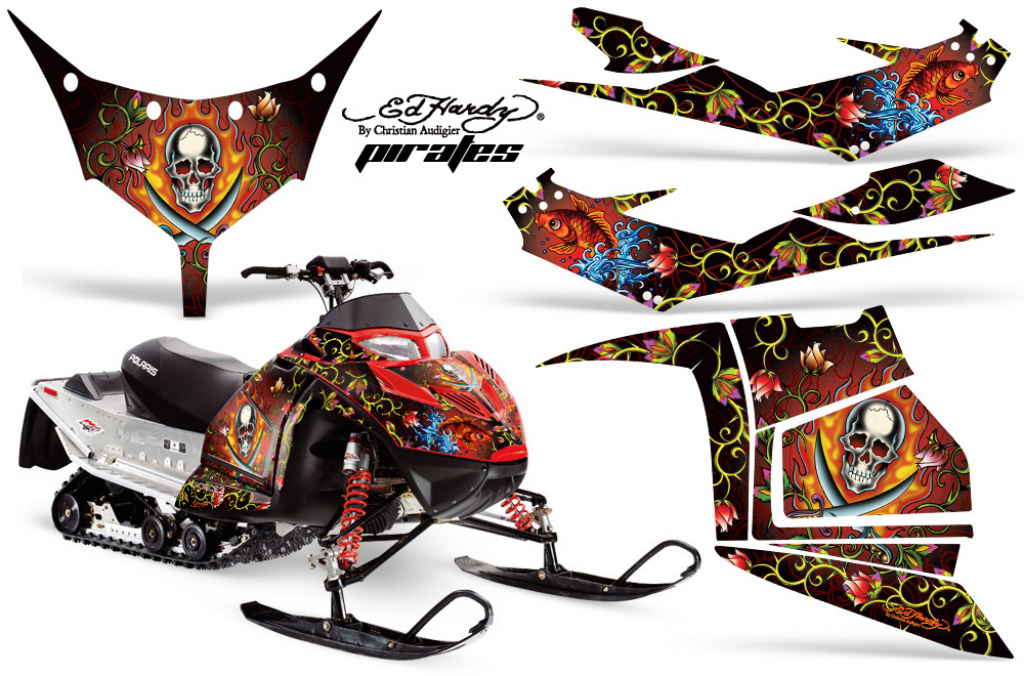 Ed-Hardy - Pirates Rot für Polaris IQ Race 600 05-18