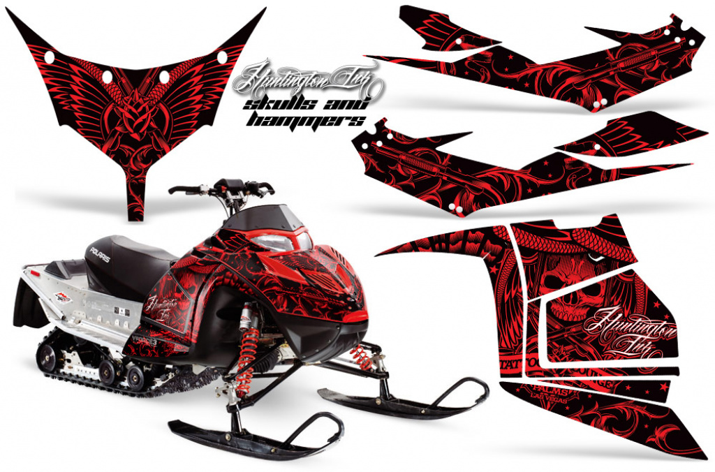 Skulls N Hammers Rot für Polaris IQ Race 600 05-18