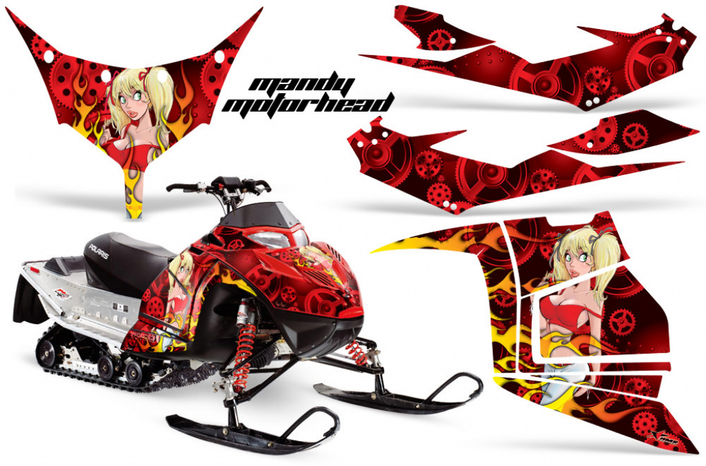 Motorhead-Mandy Rot für Polaris IQ Race 600 05-18