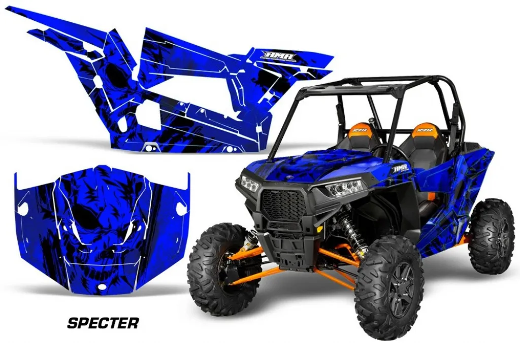 Specter Blau für Polaris RZR 1000 Turbo 2 Türer 13-18