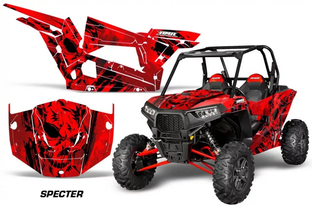 Specter Rot für Polaris RZR 1000 Turbo 2 Türer 13-18