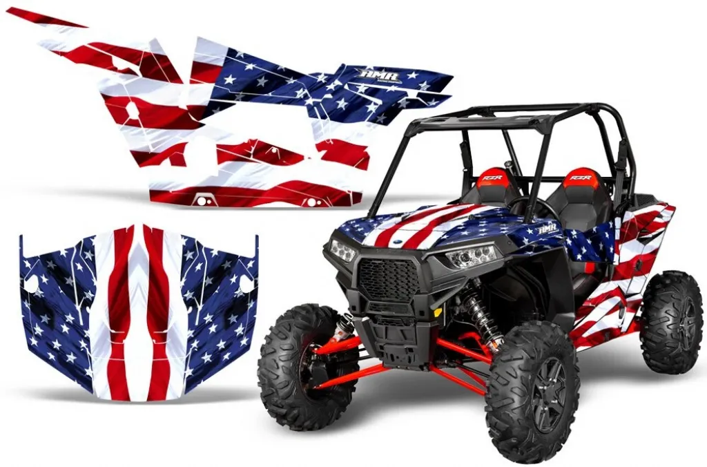 Stars and Stripes für Polaris RZR 1000 Turbo 2 Türer 13-18