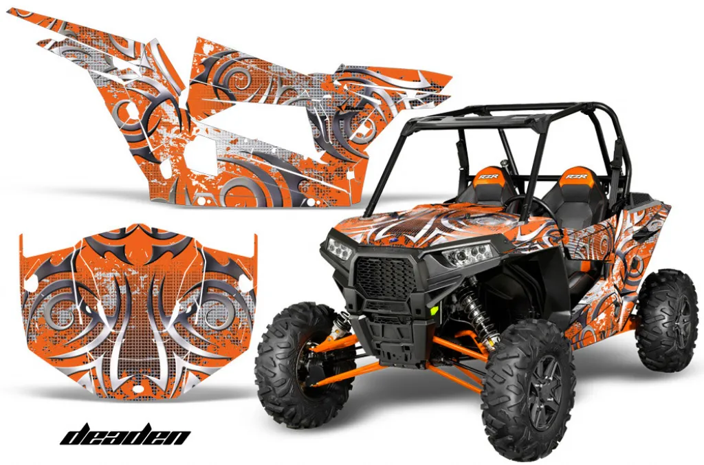 Deaden Orange für Polaris RZR 1000 Turbo 2 Türer 13-18
