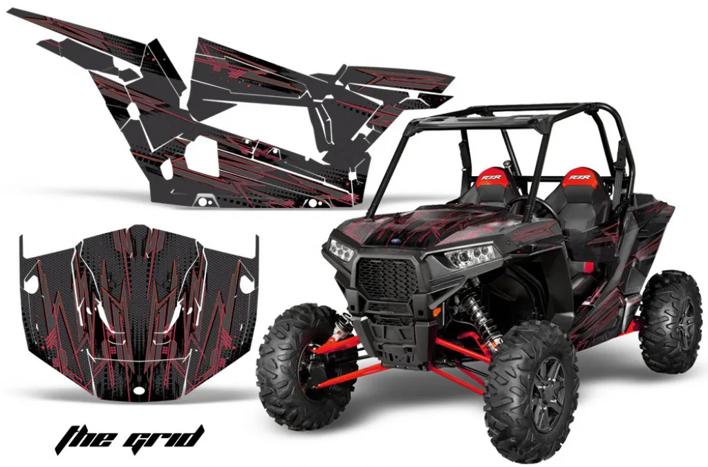 The Grid Rot für Polaris RZR 1000 Turbo 2 Türer 13-18