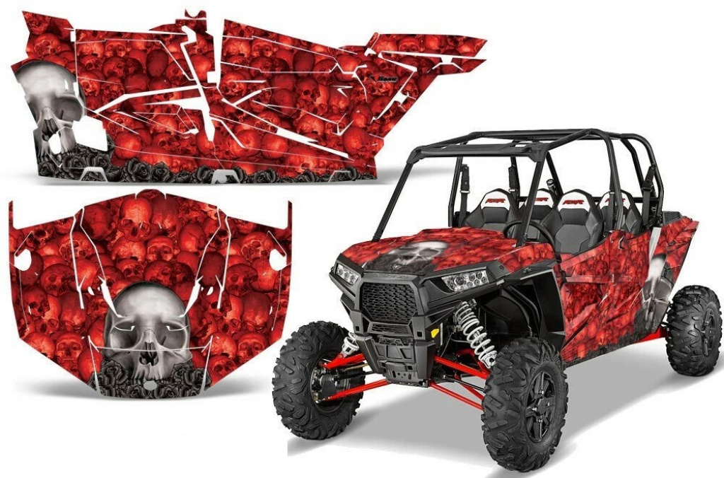 Bone Collector Rot für Polaris RZR 1000 XP 4 Türer 13-18