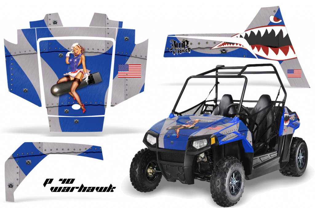 P40-Warhawk Blau für Polaris RZR 170