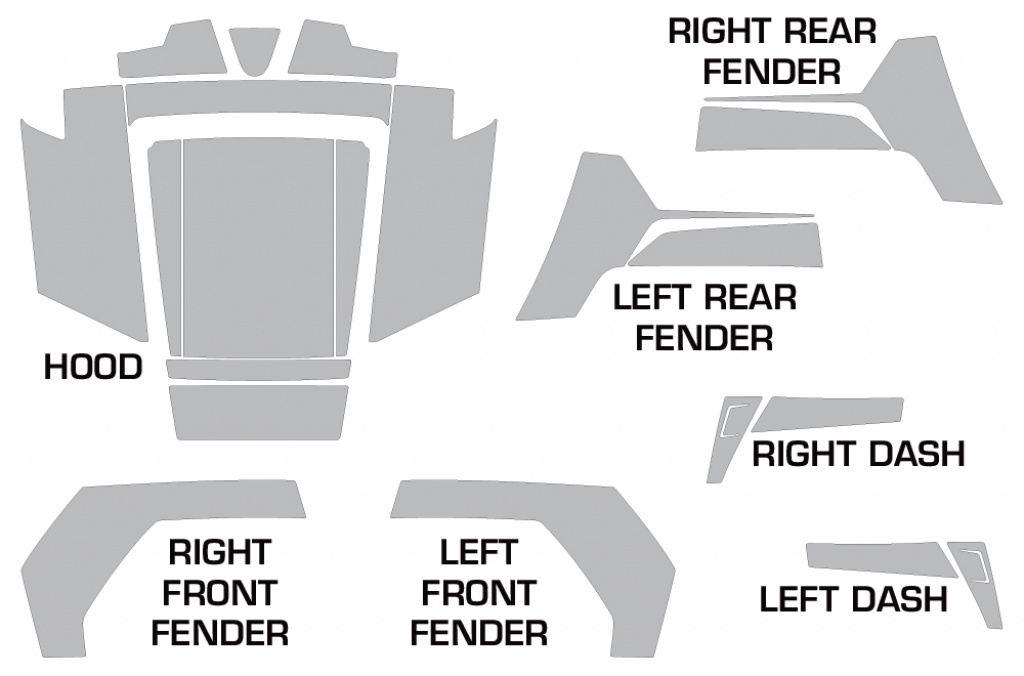Schnittmuster für Polaris RZR 800/s 06-10