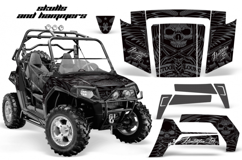 Skulls N Hammers Silber für Polaris RZR 800/s 06-10