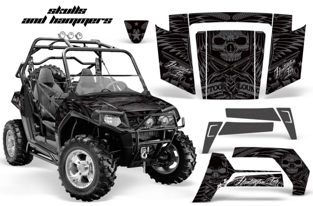 Skulls N Hammers Silver for Polaris RZR 800/s 06-10