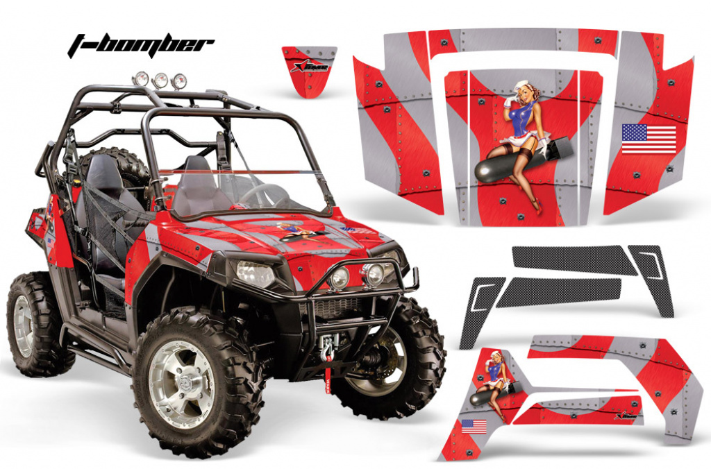T-Bomber Rot für Polaris RZR 800/s 06-10