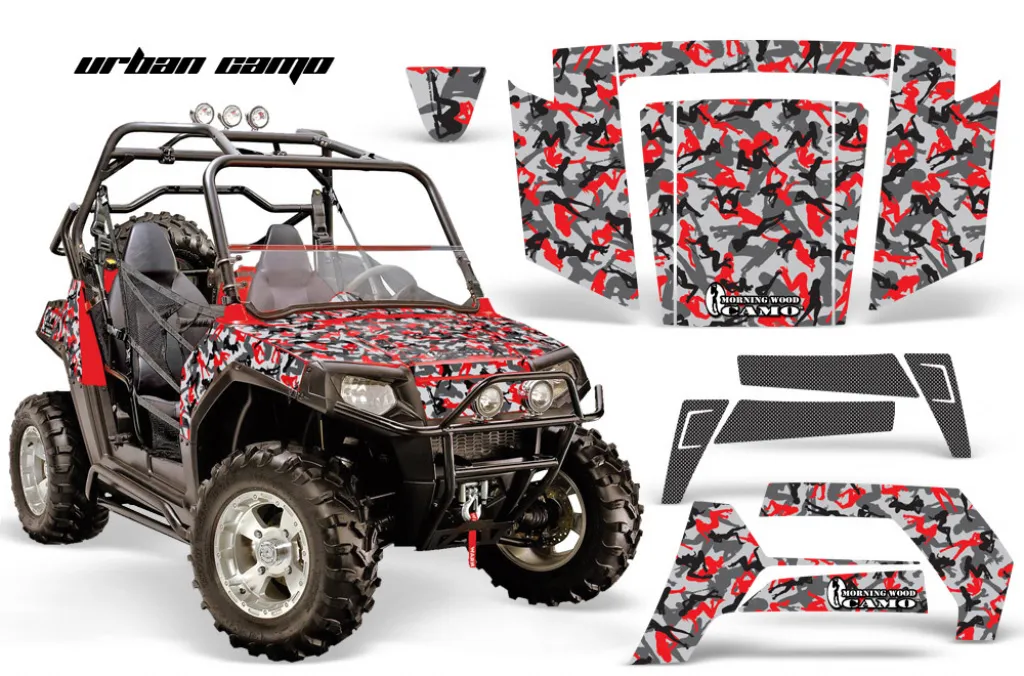 Urban Camo Red for Polaris RZR 800/s 06-10