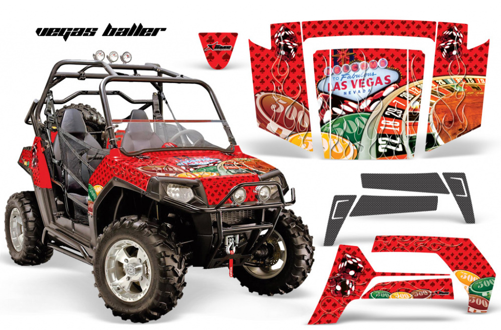 Vegas Baller Rot für Polaris RZR 800/s 06-10