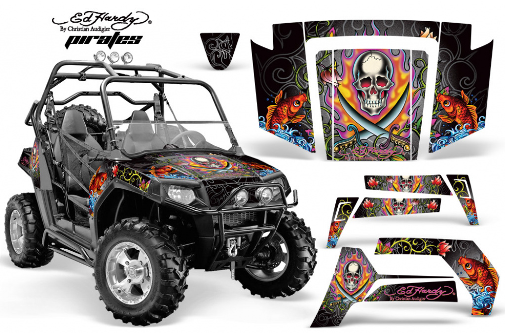 Ed-Hardy - Pirates Silber für Polaris RZR 800/s 06-10