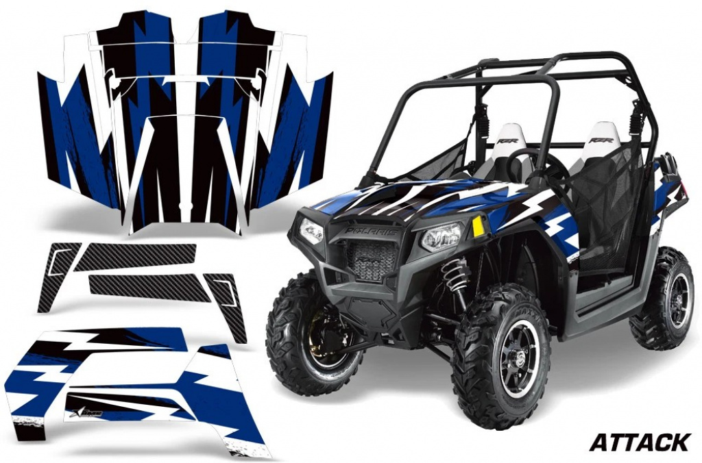 Attack Blau für Polaris RZR 800/s 11-14
