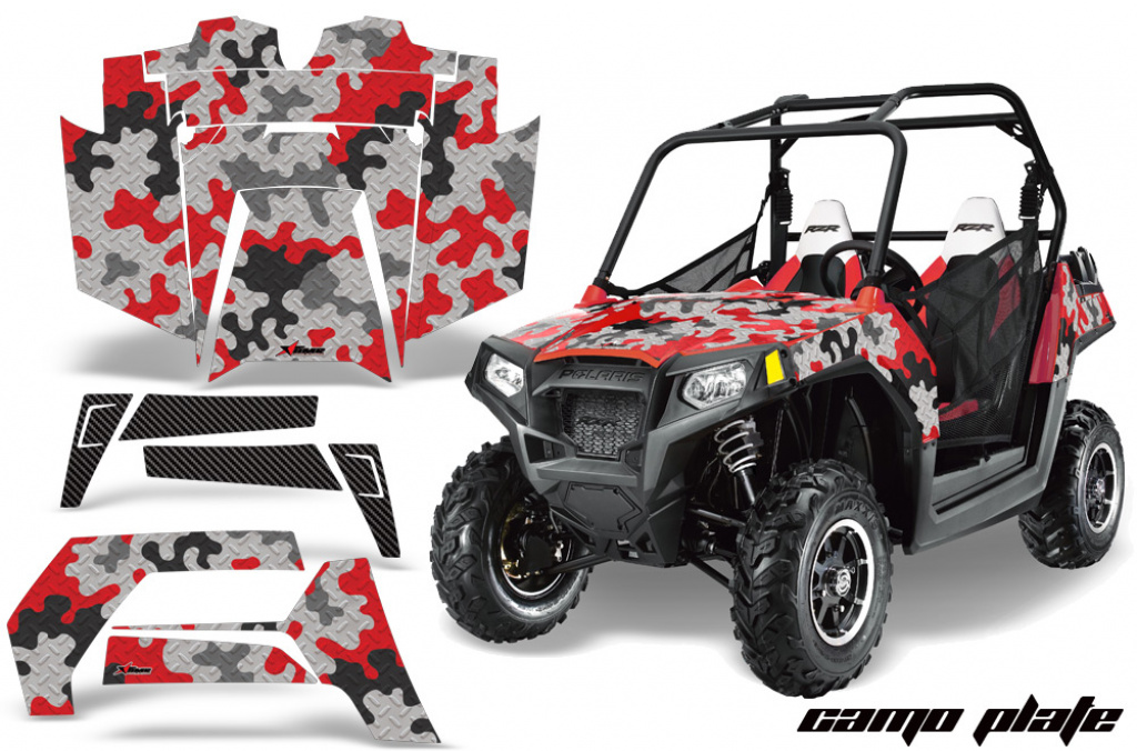 Camoplate Rot für Polaris RZR 800/s 11-14