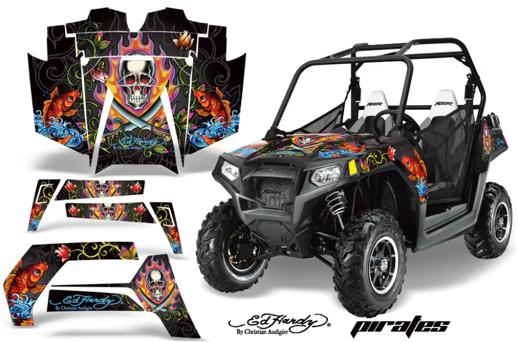 Ed-Hardy - Pirates Schwarz für Polaris RZR 800/s 11-14