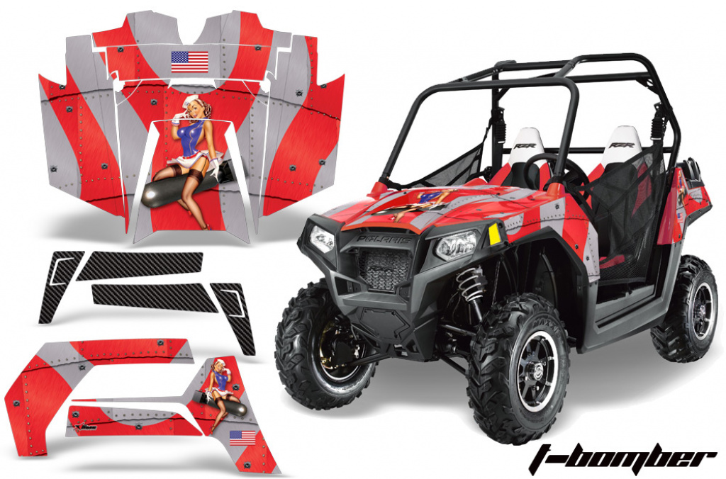 T-Bomber Rot für Polaris RZR 800/s 11-14