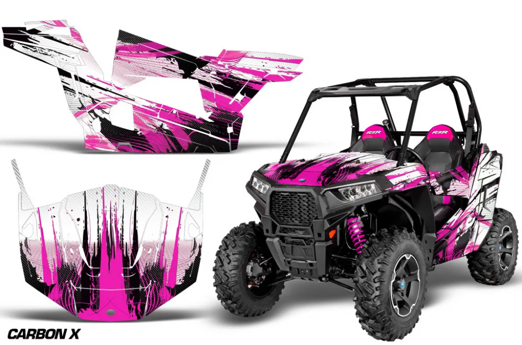 Carbon-X Pink für Polaris RZR 900S/1000S 2 Türer 15-20