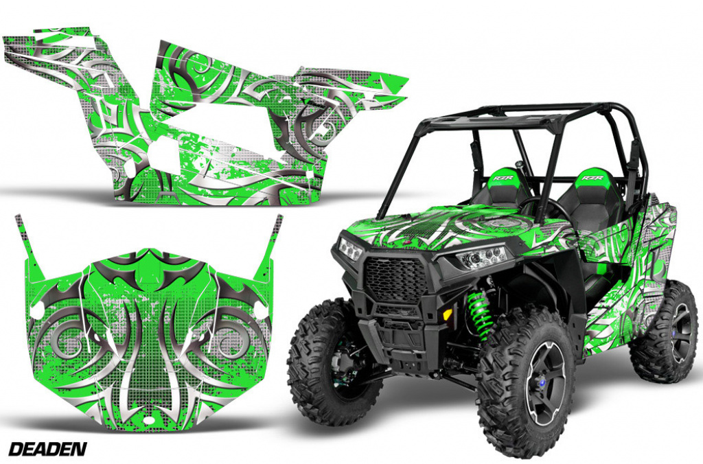 Deaden Grün für Polaris RZR 900S/1000S 2 Türer 15-20