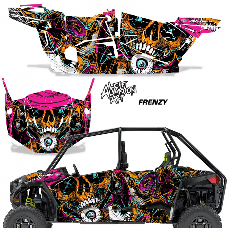 Frenzy Orange für Polaris RZR 900S/1000S 4 Türer 15-20