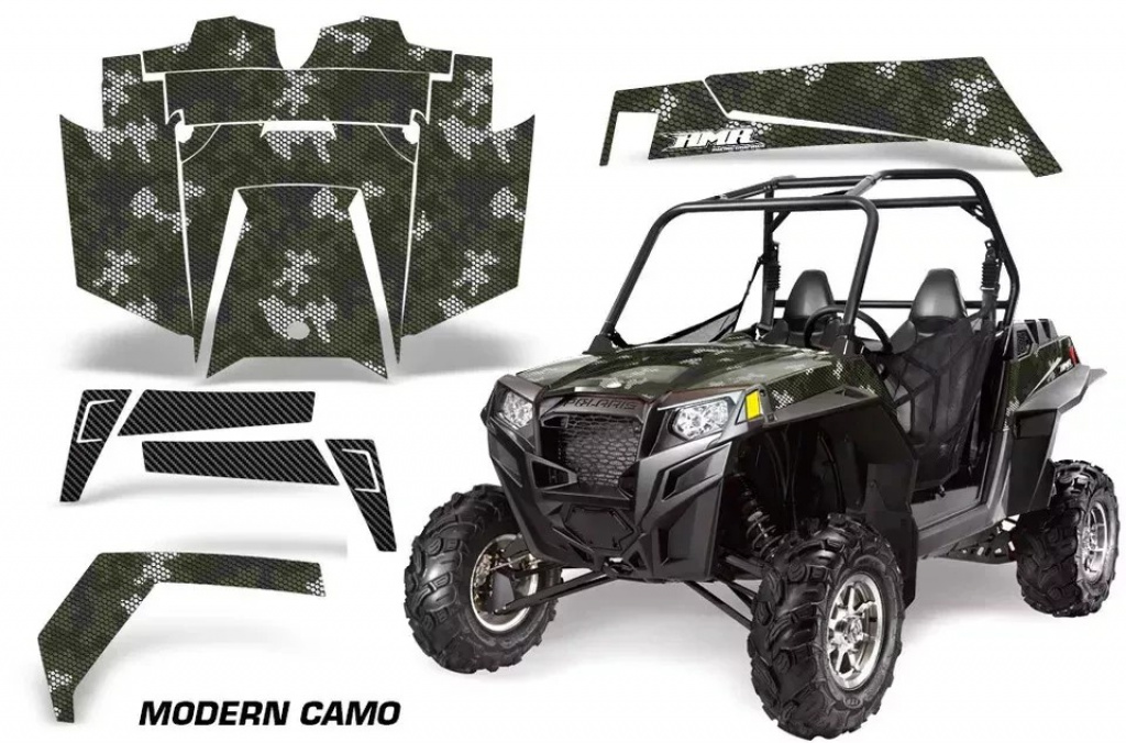 Modern Camo Grün für Polaris RZR 900XP 11-14