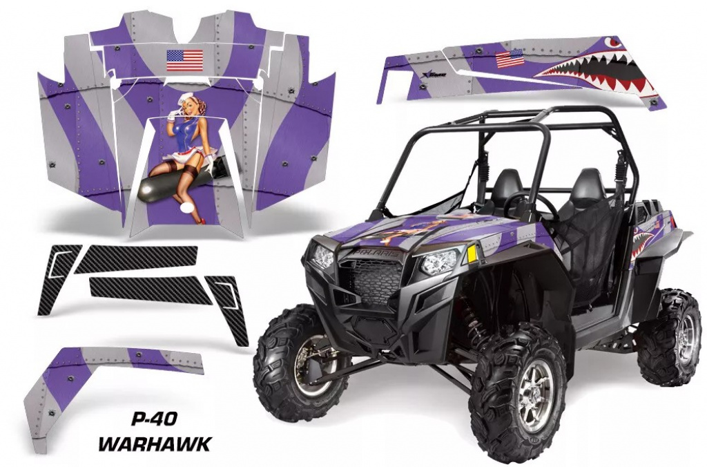 T-Bomber Lila für Polaris RZR 900XP 11-14