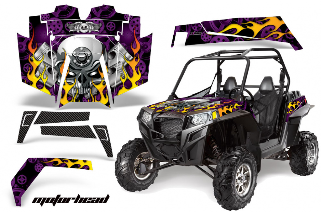 Motorhead Lila für Polaris RZR 900XP 11-14