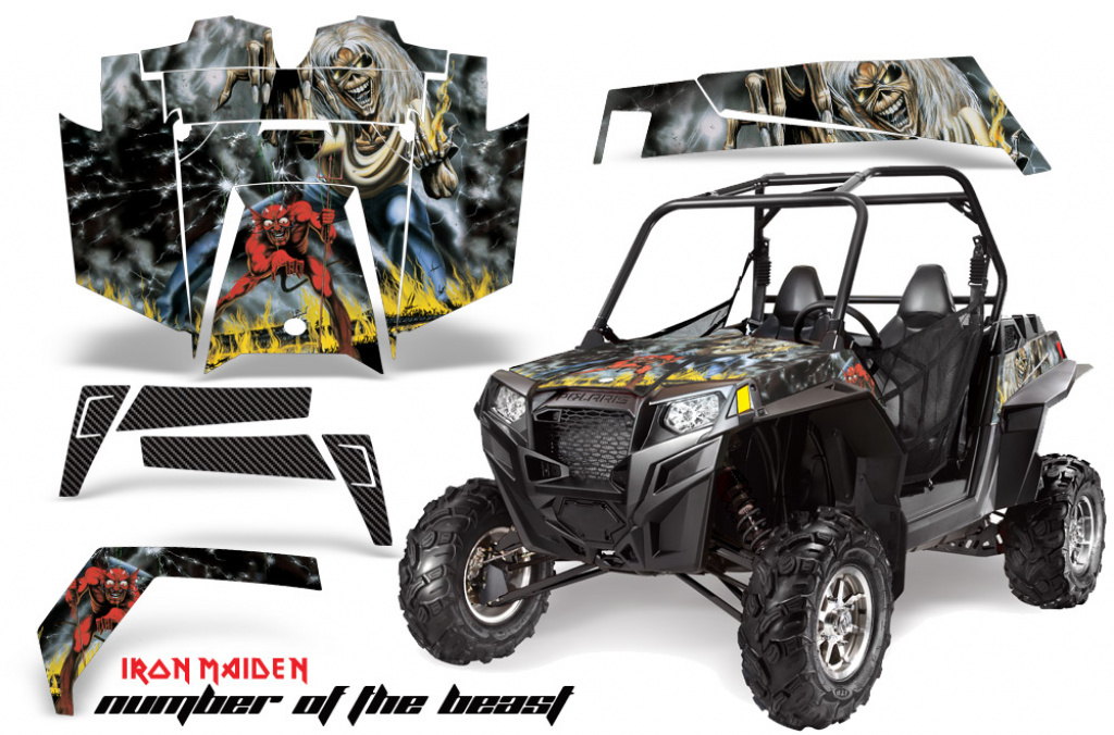 Iron Maiden - Number of the beast für Polaris RZR 900XP 11-14