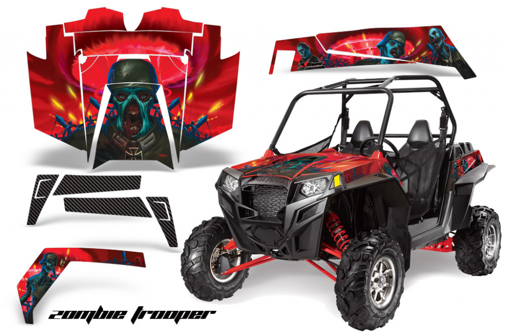 Zombie Trooper Rot für Polaris RZR 900XP 11-14