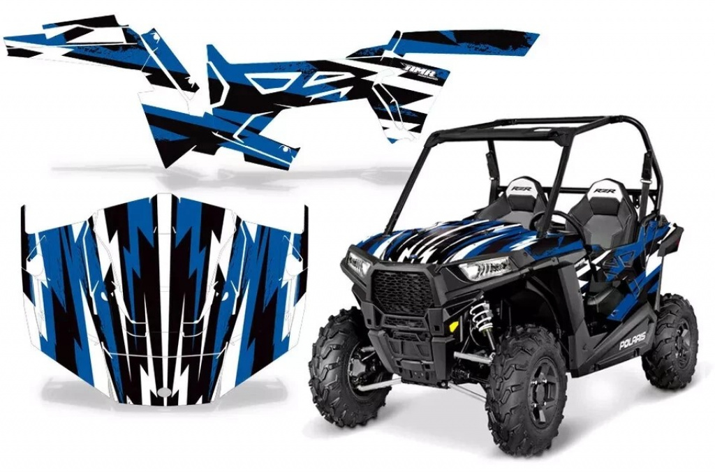 Attack Blau für Polaris RZR 900 Trail 15-20