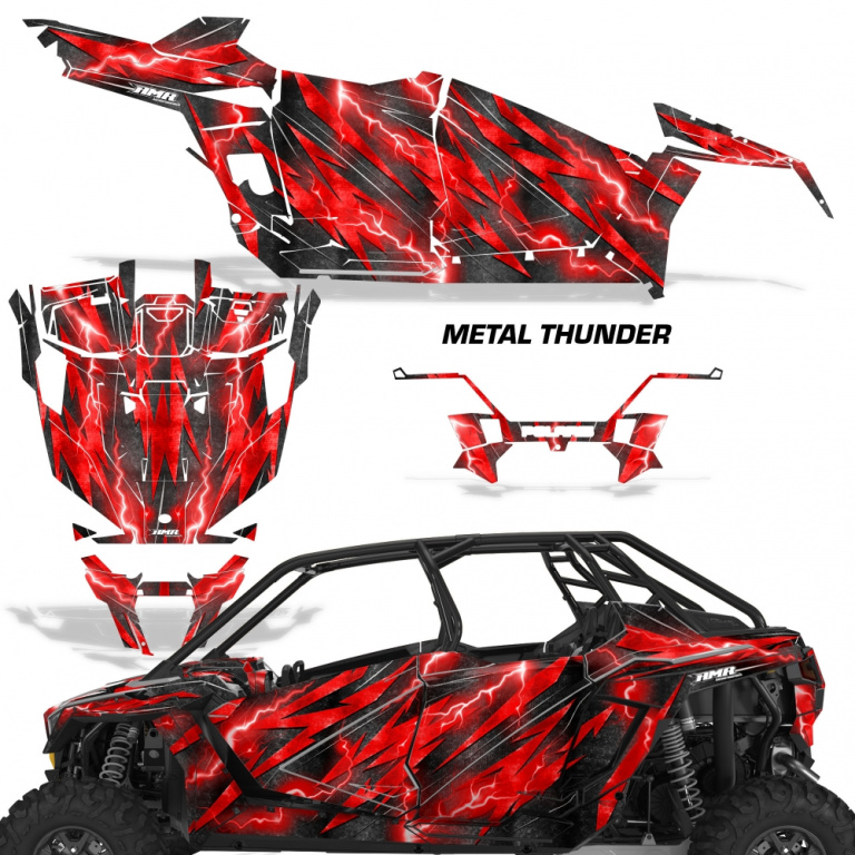 Metal Thunder Rot für Polaris RZR Pro XP 4 Türer 20-24