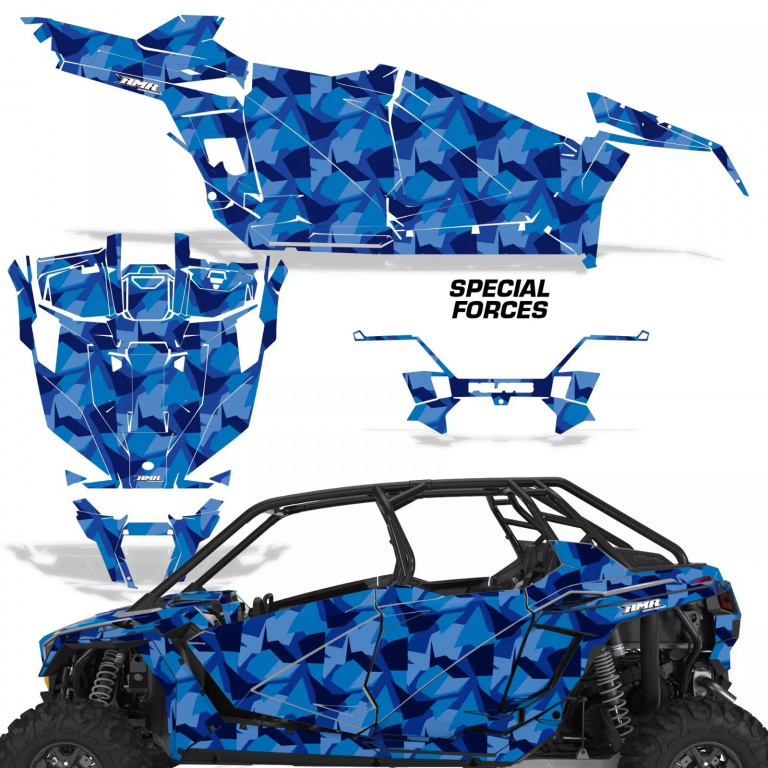 Special Forces Blau für Polaris RZR Pro XP 4 Türer 20-24