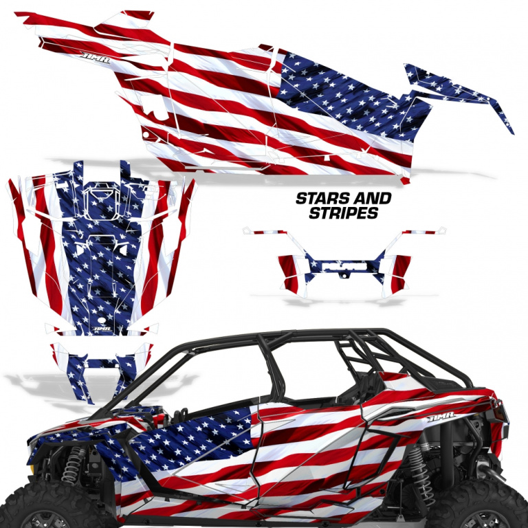 Stars and Stripes für Polaris RZR Pro XP 4 Türer 20-24