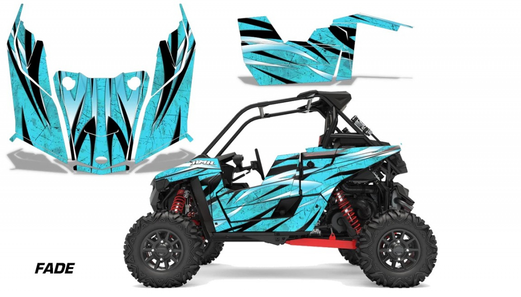 Fade Aqua Blau für Polaris RZR RS1