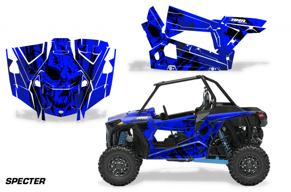Specter Blau für Polaris RZR Turbo 1000 2 Türer 19-23